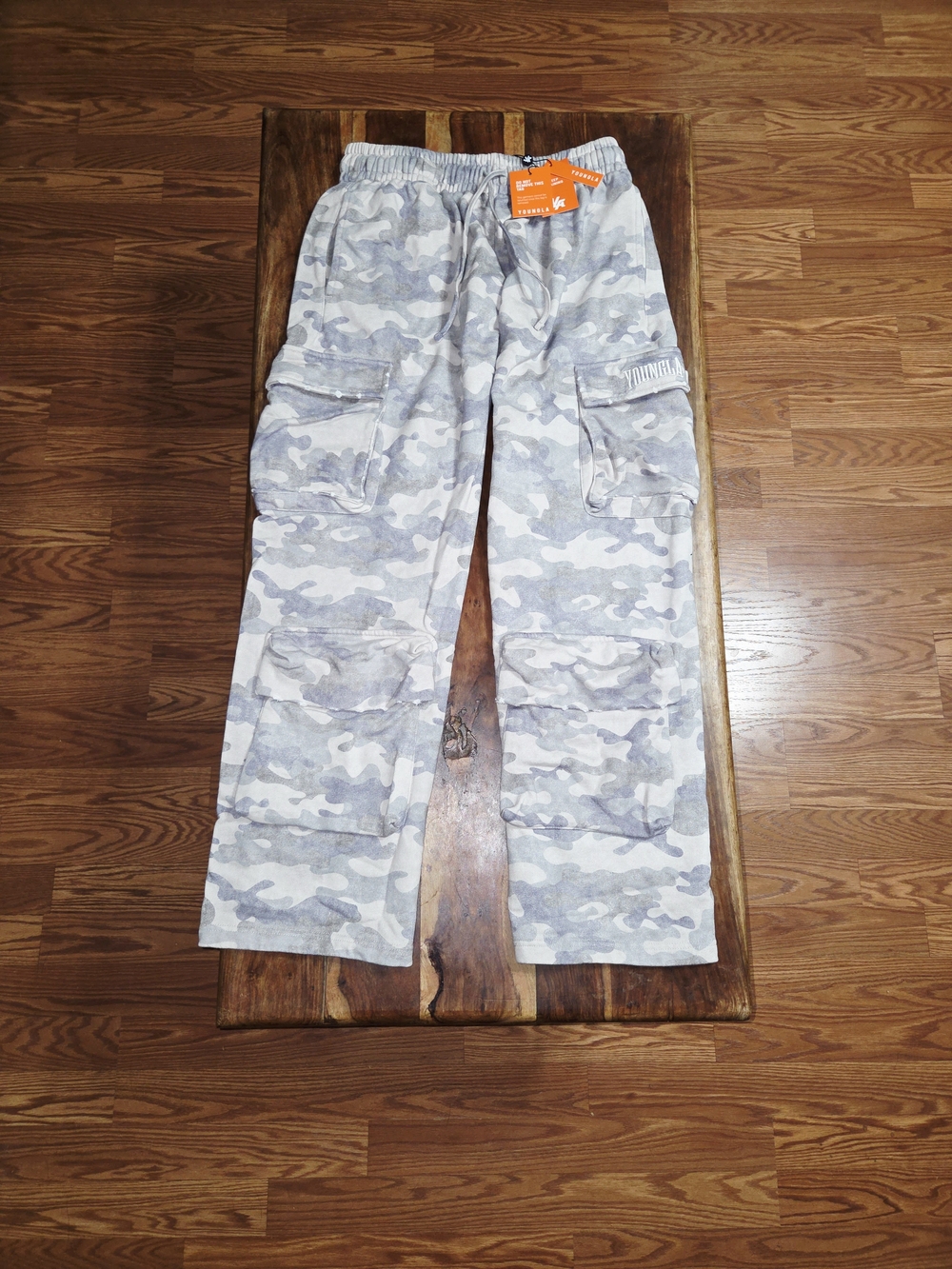 YoungLA Heritage Cargo Sweatspants. OG Desert Camo. Size XL